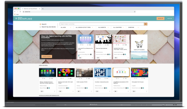 Clear Touch Snow.Live™ - Interactive Learning Software Solutions